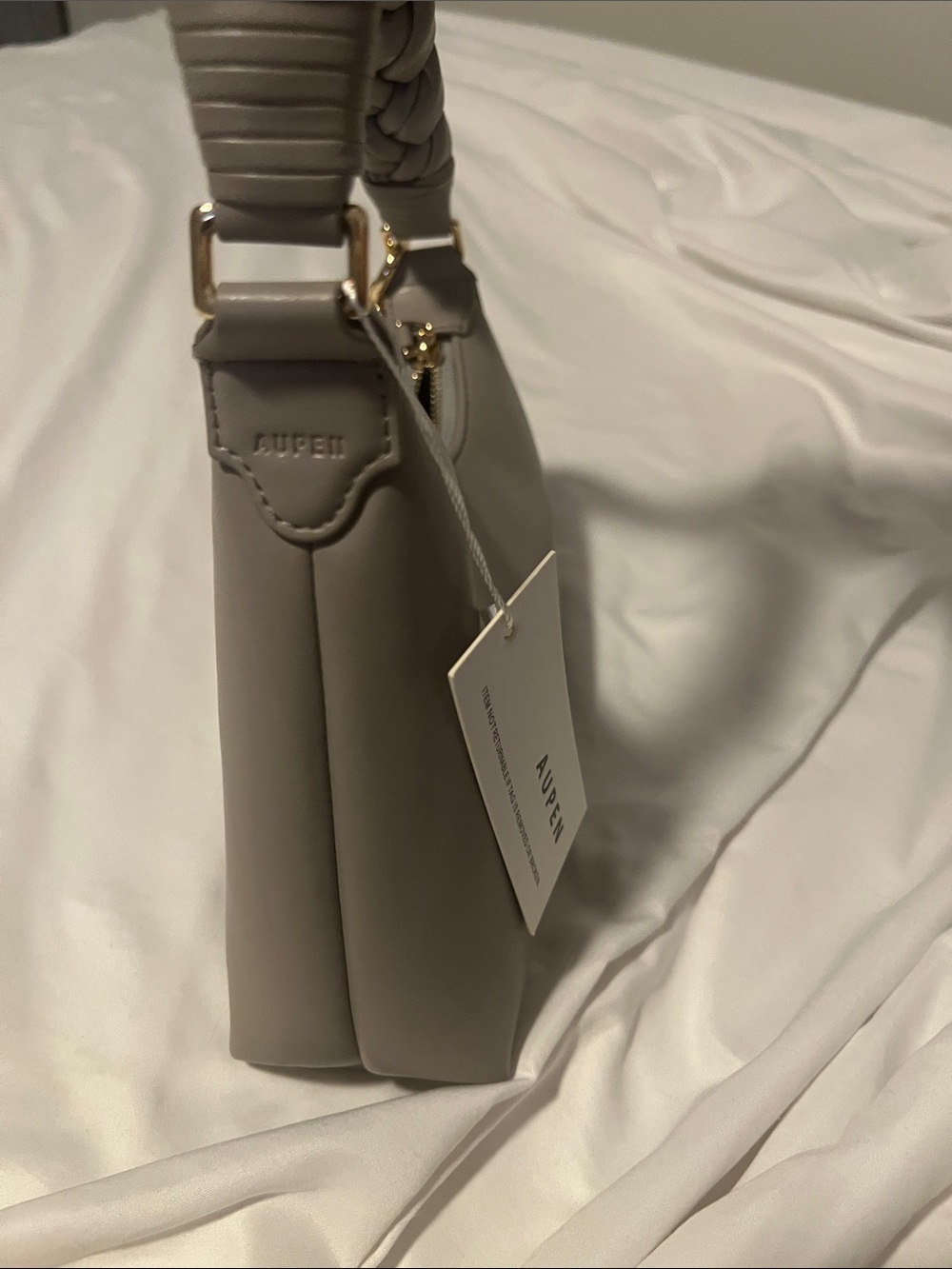 Aupen Nirvana Ash  Braided Handle  Shoulder Bag - Picture 4 of 8